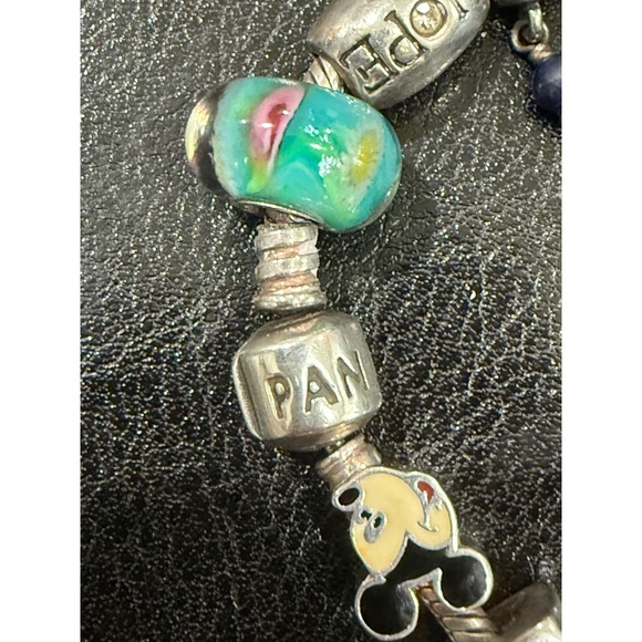 Pandora Sterling Silver 17 Disney Charm Bracelet Mickey Carriage Castle Mom 925 - Picture 3 of 7